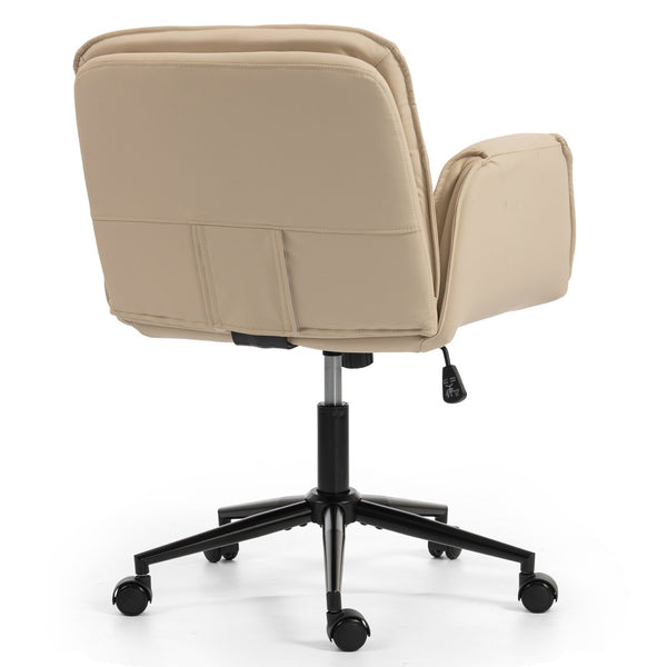 English Elm Stylish Barrel Swivel Accent Chair Upholstered Seat with Storage for Vanity or Dining W3248P424650