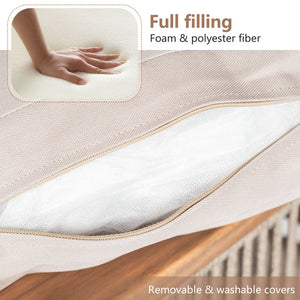 English Elm Christopher Knight Home® - Outdoor 4-Piece Acacia Wood Sectional Sofa Set With Durable Rope Accents And Water-Repellent Cushions N757S438679B