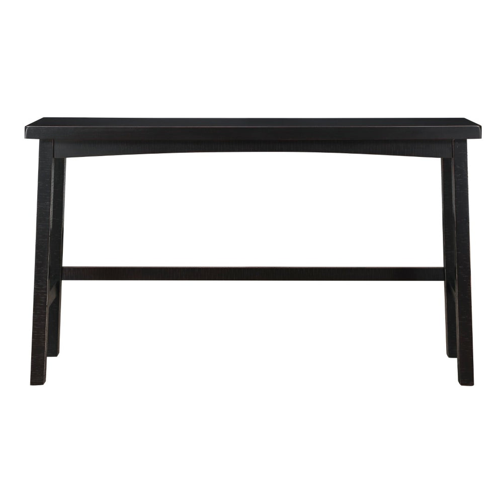 English Elm Transitional 4-Piece Pub Height Dining Set With Black Rub-Through Finish For Cozy Spaces And Style B011P284443-GIGA