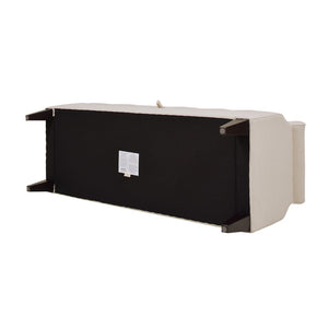 English Elm Jacqueline Tufted Roll Arm Storage Bench Birch Frame Polyester Entryway Seating B2719P238458