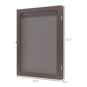 English Elm Convenient Sports Jersey Shadow Box Cherry Mdf Frame Uv Acrylic Wall Display Case T3971P430570