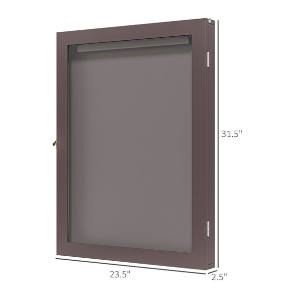 English Elm Convenient Sports Jersey Shadow Box Cherry Mdf Frame Uv Acrylic Wall Display Case T3971P430570