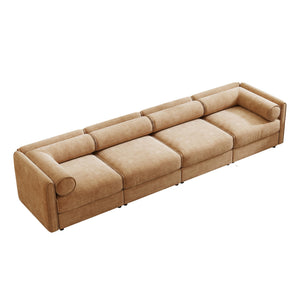 English Elm Modular Sectional Sofa - Plush Chenille With Hidden Storage, Ergonomic Design & Flexible Layout Options W714S01230
