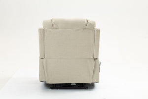 English Elm Lounge Electric Lift Recliner Chair With 180° Flat Lay, Dual Cup Holders & Soft Velvet Comfort W547S00049