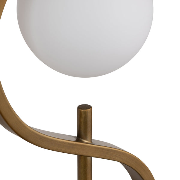 Crestview Collection 32"H Elegant Metal Table Lamp With Stylish Gold Body, Nightlight, And Versatile Lighting Options   Cvaer2146