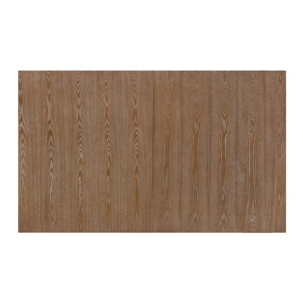 English Elm 63.00"-78.75" Extendable Farmhouse Dining Table Rubberwood X-frame Base Seats Eight Natural N771P347924G_N771P347925G