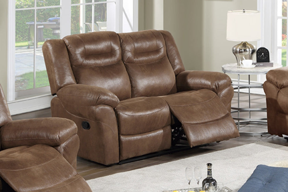 English Elm Modern Power Reclining Loveseat Brown Leatherette Usb Charging Pillow Arms Living Room B011P466598