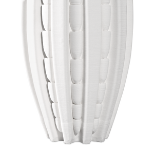 Fluted Ceramic Vase - A Contemporary Masterpiece Blending Ancient Craftsmanship with Modern Design