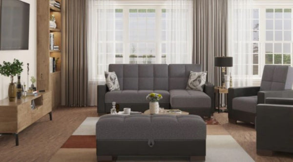 English Elm Primenest Nimbusflow Upholstered Convertible Chaise Lounge With Storage & Comfortable Sleeper Design B030P303543-GIGA