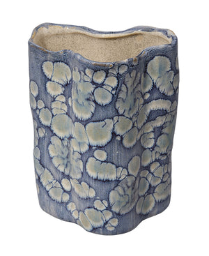 Jamie Young Co. Cloud Ceramic Decorative Set Of 2 Vases Blue Ceramic 7clou-vabl