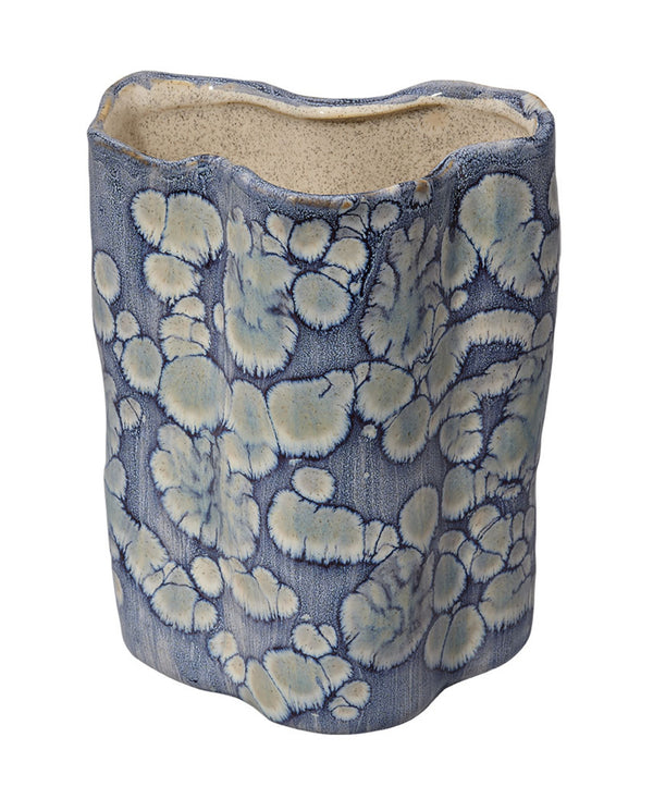 Jamie Young Co. Cloud Ceramic Decorative Set Of 2 Vases Blue Ceramic 7clou-vabl