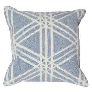 Trans Ocean Liora Manne Frontporch Hex Indoor/Outdoor Pillow - Stylish Geometric Design For All Spaces Blue Polyester,Acrylic 7fp8s174103