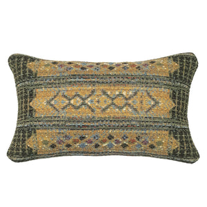 Trans Ocean Liora Manne Marina Tribal Stripe Indoor/Outdoor Pillow - Vibrant Geometric Accent For Any Space Green Polypropylene,Polyester 7mr5s805706