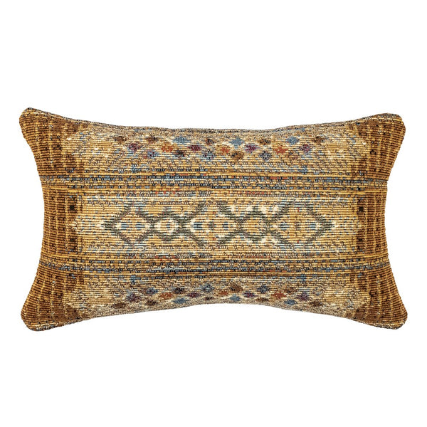 Trans Ocean Liora Manne Marina Tribal Stripe Indoor/Outdoor Pillow - Vibrant Geometric Accent For Any Space Gold Polypropylene,Polyester 7mr5s805709