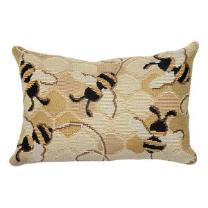 Trans Ocean Liora Manne Marina Bee Free Indoor/Outdoor Pillow - Nature-inspired Design With Buzzing Bees Gold Polypropylene,Polyester 7mr5s958509