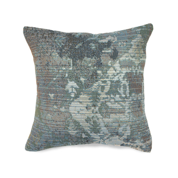 Trans Ocean Liora Manne Marina Transitional Indoor/Outdoor Pillow With Stunning Kermin Pattern For Any Space Blue Polypropylene,Polyester 7mr8s804303