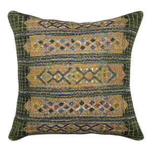 Trans Ocean Liora Manne Marina Tribal Stripe Indoor/Outdoor Pillow - Vibrant Geometric Accent For Any Space Green Polypropylene,Polyester 7mr8s805706