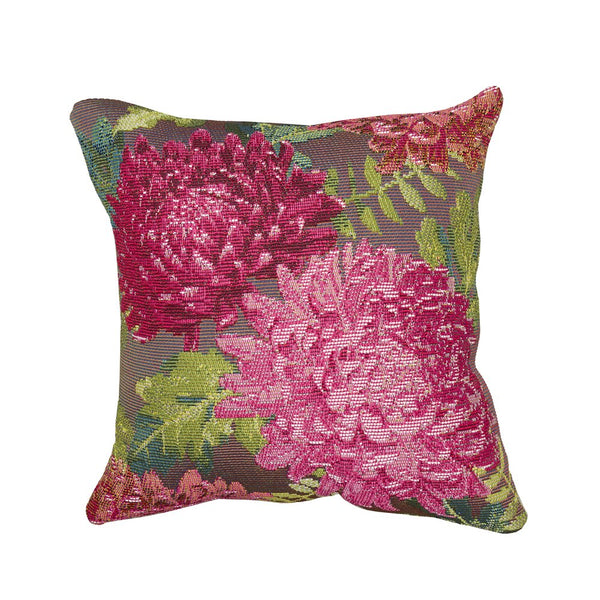 Trans Ocean Liora Manne Marina Mums Indoor/Outdoor Pillow - Vibrant Floral Design For Stylish Spaces Pink Polypropylene,Polyester 7mr8s818337