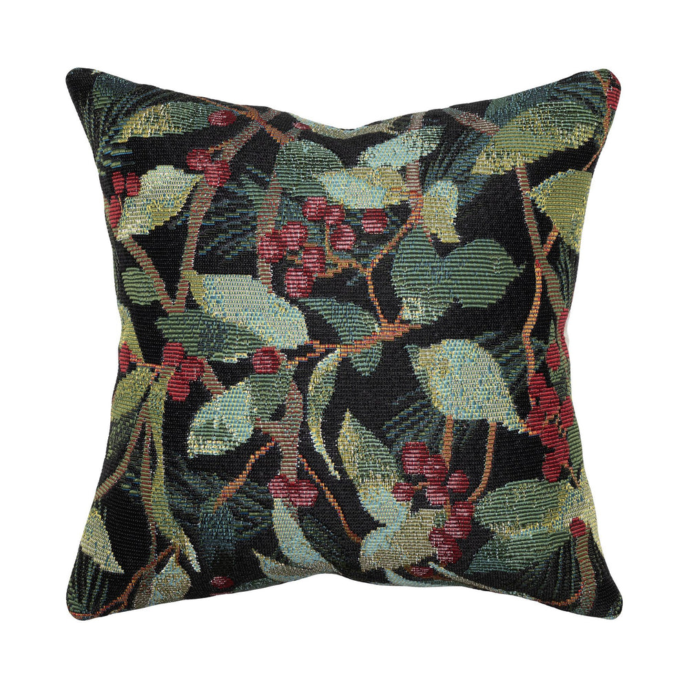 Trans Ocean Liora Manne Marina Holly Field 18" Decorative Pillow - Indoor/Outdoor Botanical Leaf Design In Green Green Polypropylene,Polyester 7mr8s965006