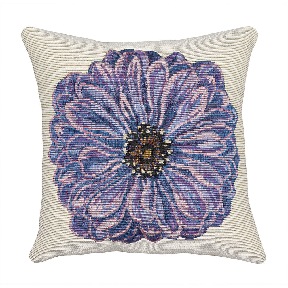 Trans Ocean Liora Manne Marina Purple Flower Pillow - 18"X18" Indoor/Outdoor, Machine Washable & Stylish Decor Purple Polypropylene,Polyester 7mr8s973037