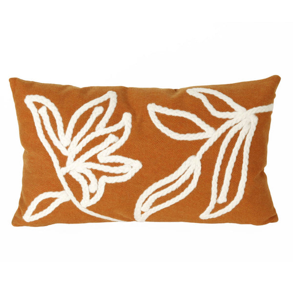 Trans Ocean Liora Manne Visions I Windsor Indoor/Outdoor Handmade Pillow - Elegant Floral Design For Any Space Orange Polyester 7sa1s307617