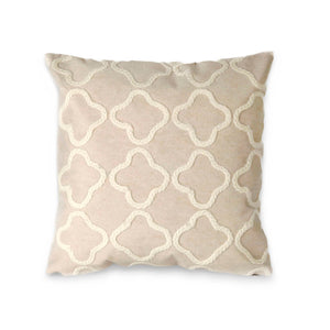 Trans Ocean Liora Manne Visions I Handcrafted Crochet Tile Indoor/Outdoor Pillow - Stylish Geometric Accent White Polyester 7sa2s413212