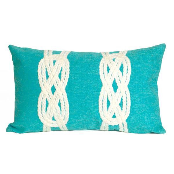 Trans Ocean Liora Manne Visions Ii Handmade Indoor/Outdoor Pillow - Coastal Graphic Art For Beach Lovers Blue Polyester 7sb1s414204