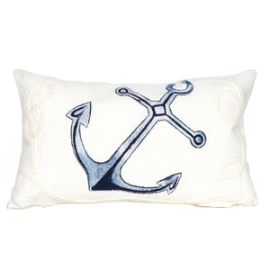 Trans Ocean Liora Manne Visions Ii Nautical Indoor/Outdoor Pillow - Handcrafted Artistry For Stylish Spaces White Polyester 7sb1s418402