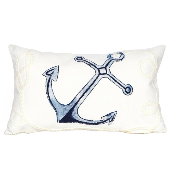Trans Ocean Liora Manne Visions Ii Nautical Indoor/Outdoor Pillow - Handcrafted Artistry For Stylish Spaces White Polyester 7sb1s418402