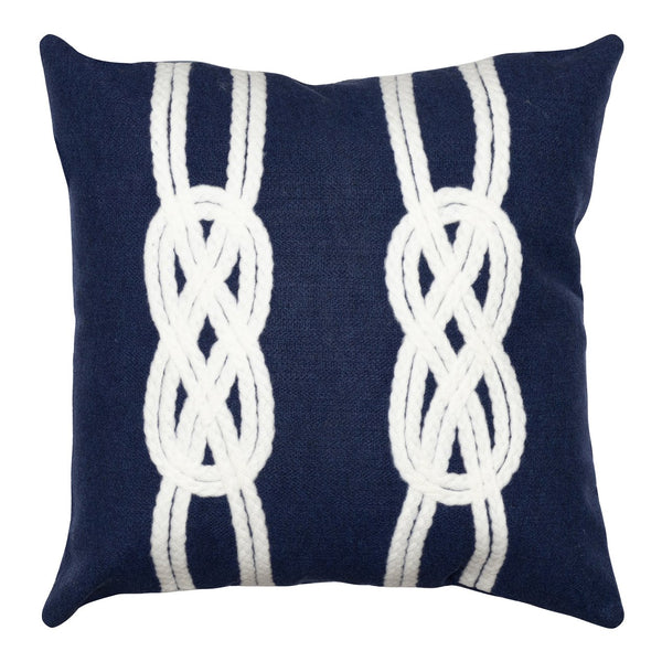 Trans Ocean Liora Manne Visions Ii Handmade Indoor/Outdoor Pillow - Coastal Graphic Art For Beach Lovers Navy Polyester 7sb2s414233