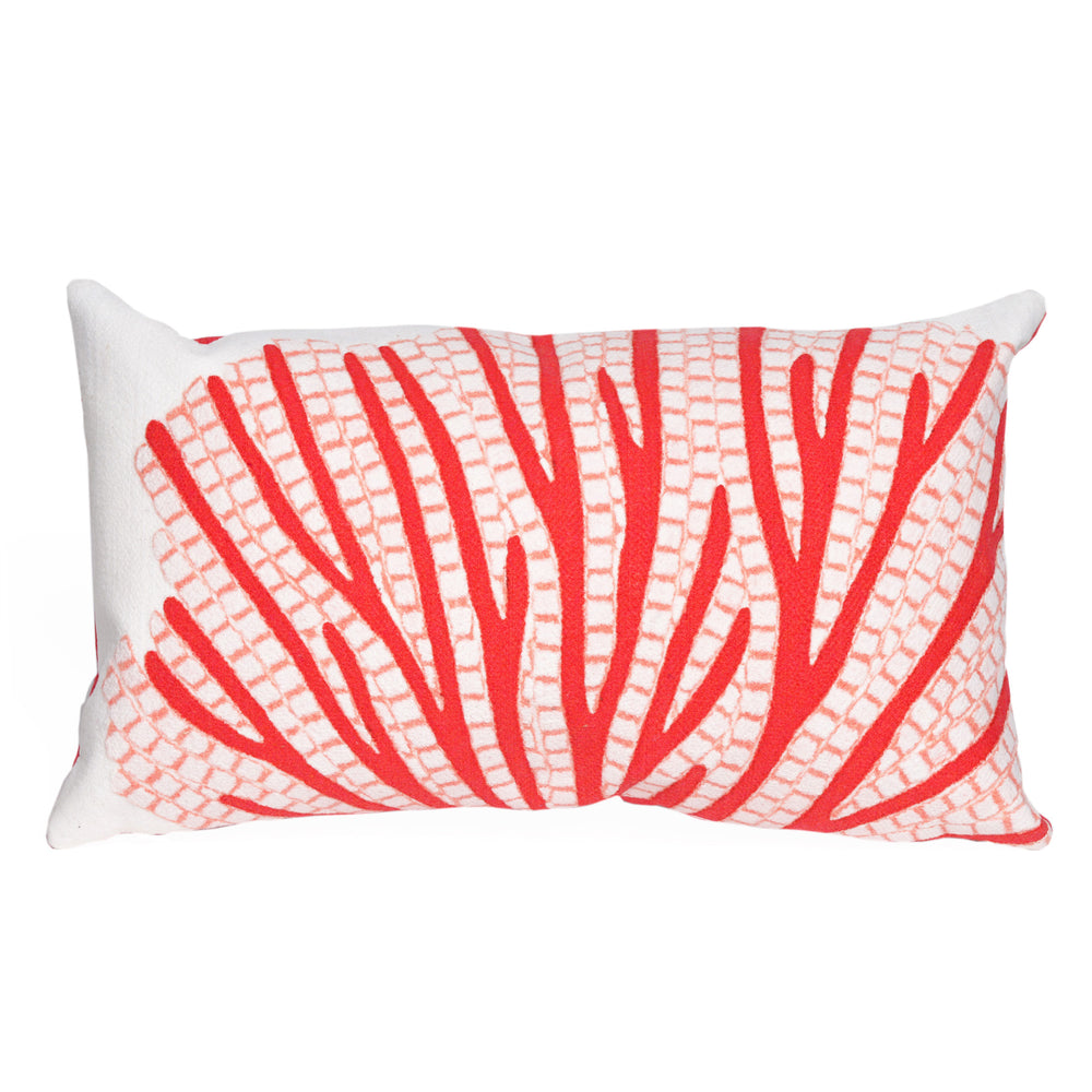 Trans Ocean Liora Manne Visions Iii Indoor/Outdoor Handmade Pillow - Coastal Graphic Art For Vibrant Decor Orange Polyester 7sc1s418517