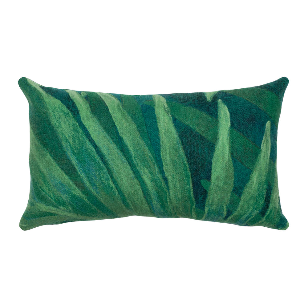 Trans Ocean Liora Visions Iii Tropical Leaf Pillow - Handmade Indoor/Outdoor Decor For A Vibrant Jungle Vibe Green Polyester 7sc1s501706