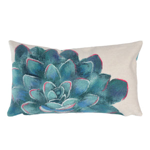 Trans Ocean Liora Manne Visions Iv Indoor/Outdoor Handmade Pillow - Stunning Botanicals For Modern Spaces Ivory Polyester 7sd1s431612