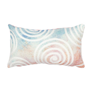 Trans Ocean Liora Manne Visions Iv Curl Indoor/Outdoor Handmade Pillow - Durable, Artistic Accent For Any Space Multi Polyester 7sd1s505544