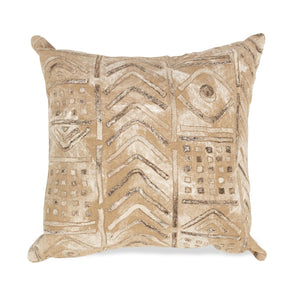 Trans Ocean Liora Manne Visions Iv Handmade Indoor/Outdoor Pillow - Earthy Graphic Global Accent Decor Beige Polyester 7sd2s421922