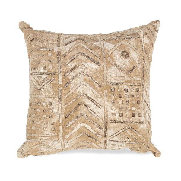 Trans Ocean Liora Manne Visions Iv Handmade Indoor/Outdoor Pillow - Earthy Graphic Global Accent Decor Beige Polyester 7sd2s421922