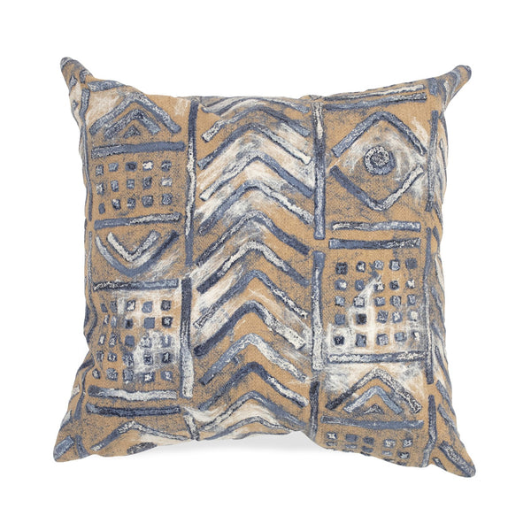 Trans Ocean Liora Manne Visions Iv Handmade Indoor/Outdoor Pillow - Earthy Graphic Global Accent Decor Navy Polyester 7sd2s421933
