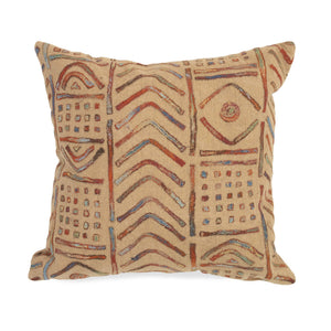 Trans Ocean Liora Manne Visions Iv Handmade Indoor/Outdoor Pillow - Earthy Graphic Global Accent Decor Multi Polyester 7sd2s421944