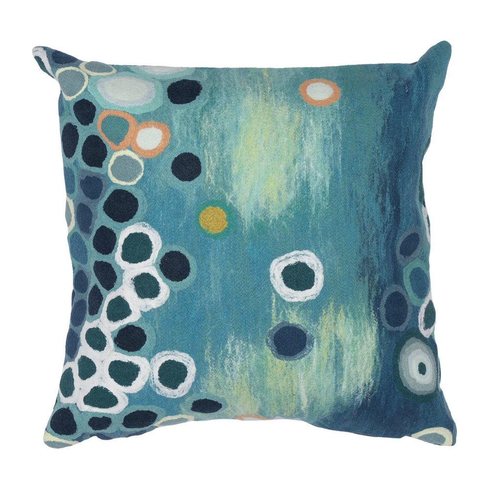 Trans Ocean Liora Manne Visions Iv Sunken Treasure Indoor/Outdoor Pillow - Vibrant Artistry For Any Space Blue Polyester 7sd2s501404