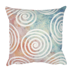 Trans Ocean Liora Manne Visions Iv Curl Indoor/Outdoor Handmade Pillow - Durable, Artistic Accent For Any Space Multi Polyester 7sd2s505544