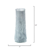 Jamie Young Co. Sequoia Glass Decorative Vase, Small Blue Glass 7sequ-smbl