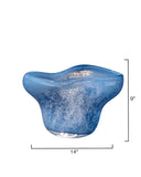 Jamie Young Co. Splash Blown Glass Bowl Blue Glass 7spla-bobl