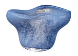 Splash Artisan Blown Glass Bowl - Unique Coastal Decor with Handcrafted Blue Tones for Indoor Use