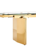 VIG Furniture Modrest Nassim - Glam Glass Extendable Dining Table VGZA-T105-S-GLD