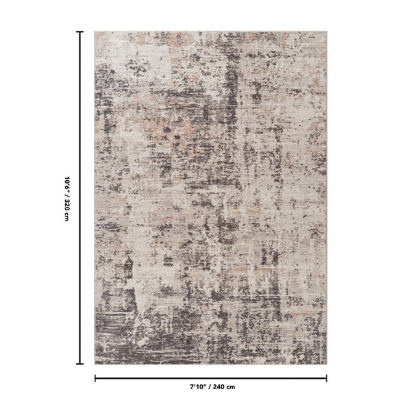 English Elm Jewel Abstract Multi Color Area Rug Turkish Woven Sculptural Pattern for Living Room B186P428924