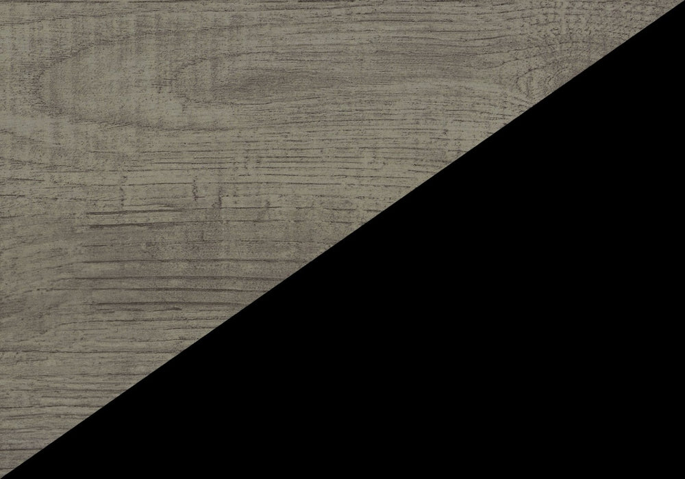 English Elm Dining Table Rectangular Laminate Top Angled Black Metal Legs Modern Kitchen Seating Grey B2710P461771