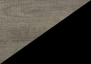 English Elm Dining Table Rectangular Laminate Top Angled Black Metal Legs Modern Kitchen Seating Grey B2710P461771