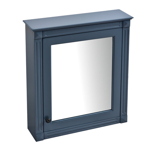 English Elm 24'' 24'' Wall Mounted Bathroom Mirror Cabinet with Adjustable Shelves, Space-Saving Modern Storage Solution Blue N710P195492C