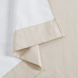 Madison Park Galen Casual Basketweave Room Darkening Curtain Panel Pair MP40-7922 Ivory