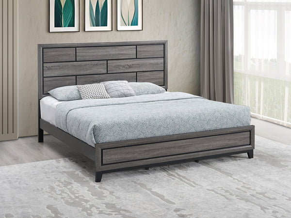 English Elm Glasgow King Bed In Striking Gray Finish – Modern Design With Under-Bed Storage & Sturdy Support B078S00632